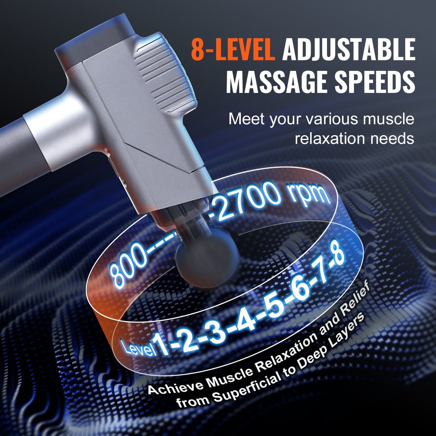 VEVOR Massage Gun Deep Tissue For Pain Relief, Muscle Relaxation - Relief For Body