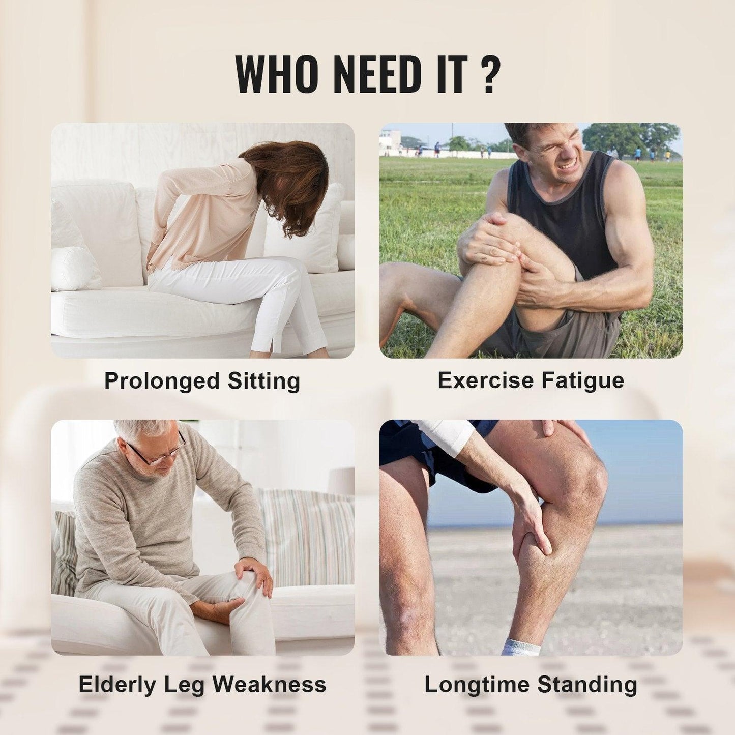 Full Leg Air Compression Massager with Heat – Foot, Calf, Knee & Thigh Relief - Relief For Body