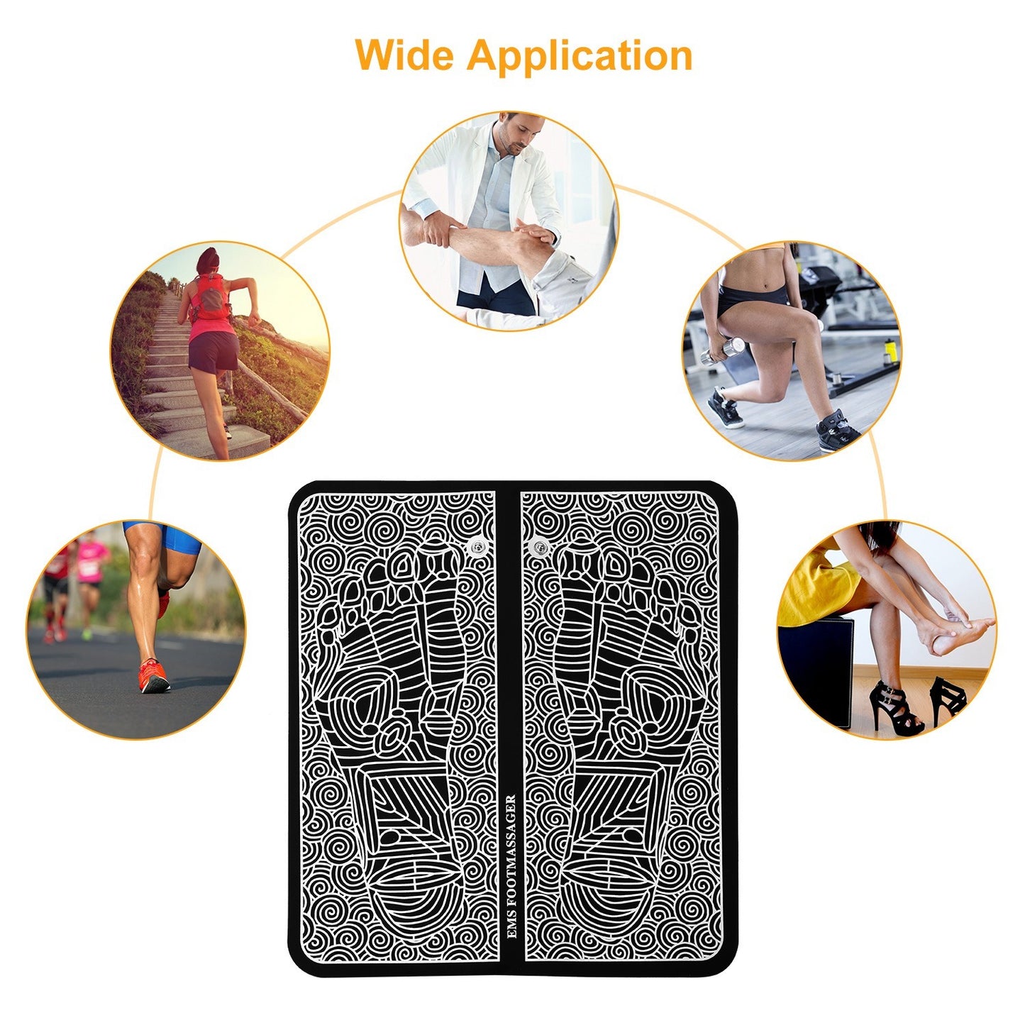Foot Massage Pad Electric Stimulator Massager - Relief For Body