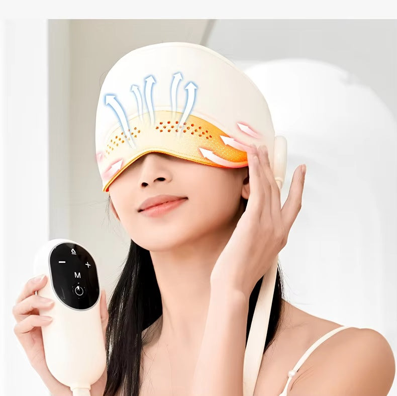 New Creative Sleep Aid Head Eye Massager Heating Pain Relief Relaxing Apparatusma Massage At Home - Relief For Body