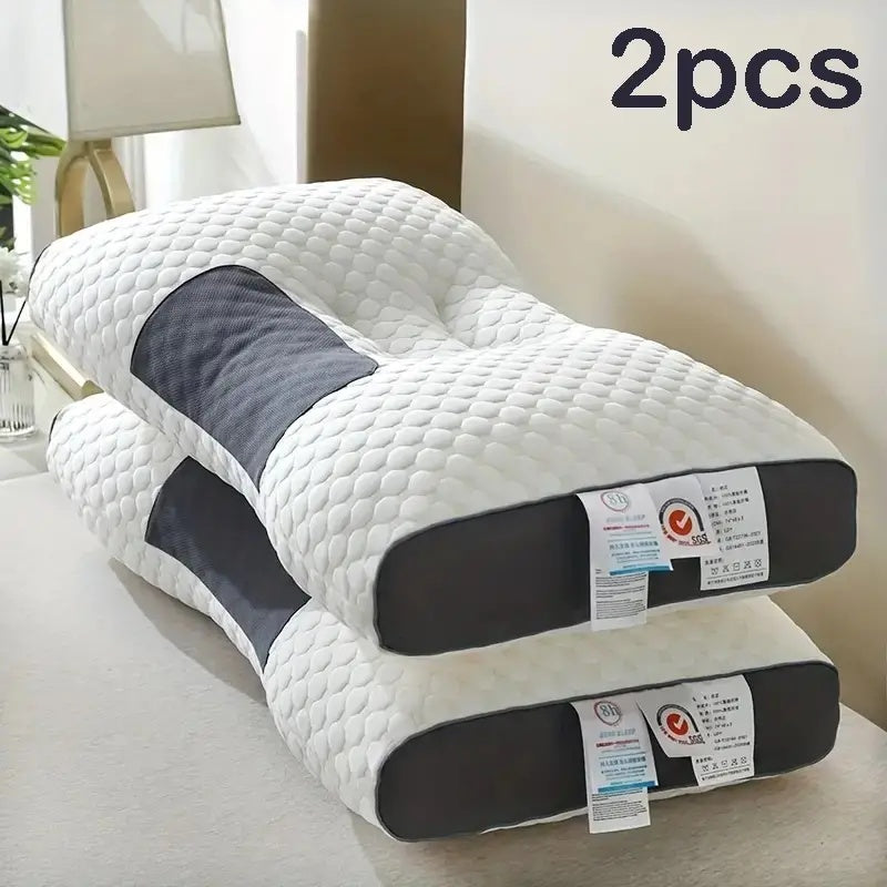 Orthopedic Contour Pillow For Neck Support - Adjustable Ergonomic Bone-Shaped Design With High-Quality - Relief For Body