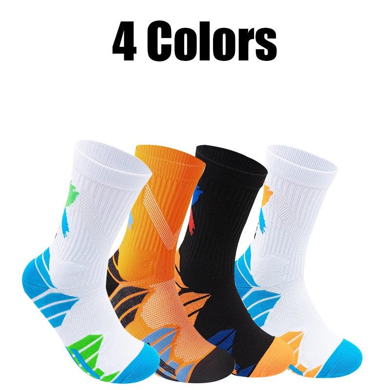 Men’s Compression Running Socks – 4 Pairs, Breathable & Anti-Blister - Relief For Body