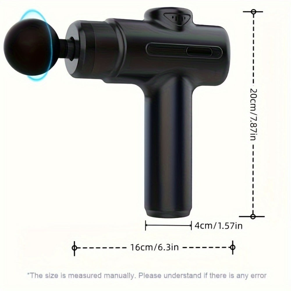 Massage Gun Deep Tissue Percussion Massager For Athletes,Handheld Body Back Muscle Massager Gun With 8 Massage Heads - Relief For Body