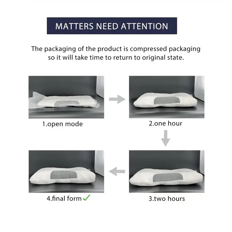 Orthopedic Contour Pillow For Neck Support - Adjustable Ergonomic Bone-Shaped Design With High-Quality - Relief For Body