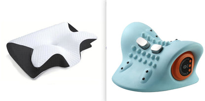 Vehicle-mounted portable multifunctional electric massage pillow