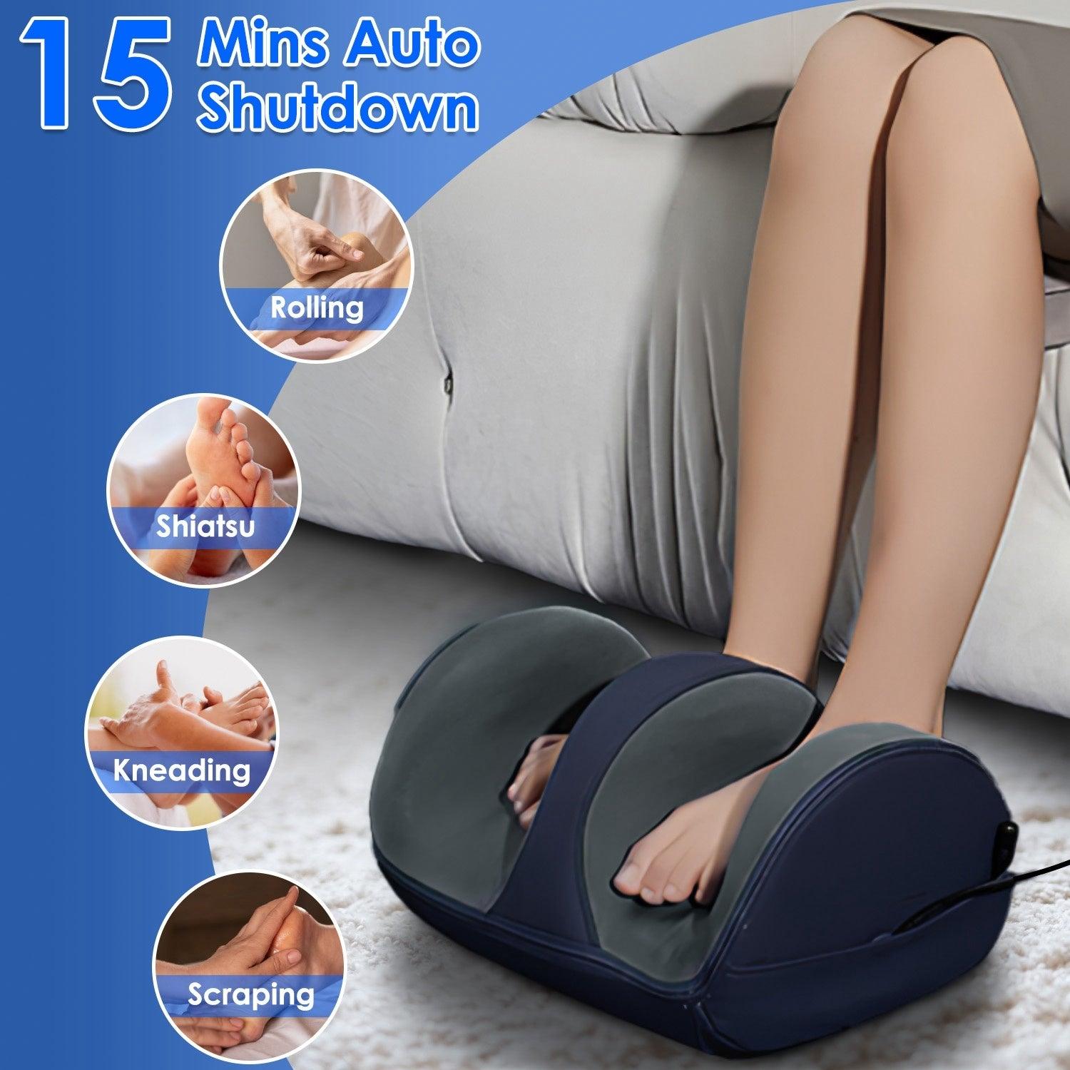 Shiatsu Foot Massager With Heat Foot Calf Thigh Arm Massager Machine With 3 Modes 3 Intensity Levels Gifts For Mom Dad Lover - Relief For Body