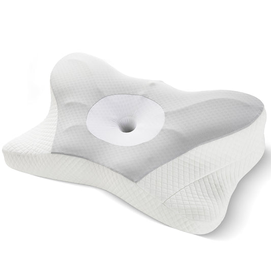 Ergonomic Foam Neck Pillow, Neck Support, Neck Protection Good Sleep - Relief For Body