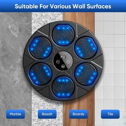 Music Boxing Machine For Adults,Wall Mounted Smart Bluetooth Musical Boxing Machine, Boxing Target Workout Equipment With Boxing Gloves,for Home, Gym, Office - Relief For Body