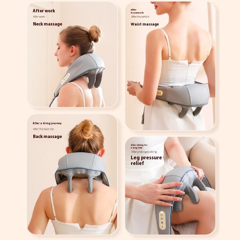 Neck Massager Dredge Kneading Hot Compress Multifunctional - Relief For Body