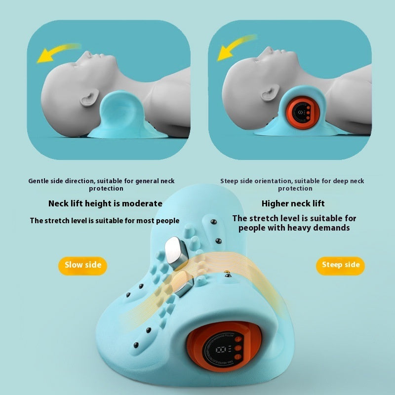 Vehicle-mounted portable multifunctional electric massage pillow