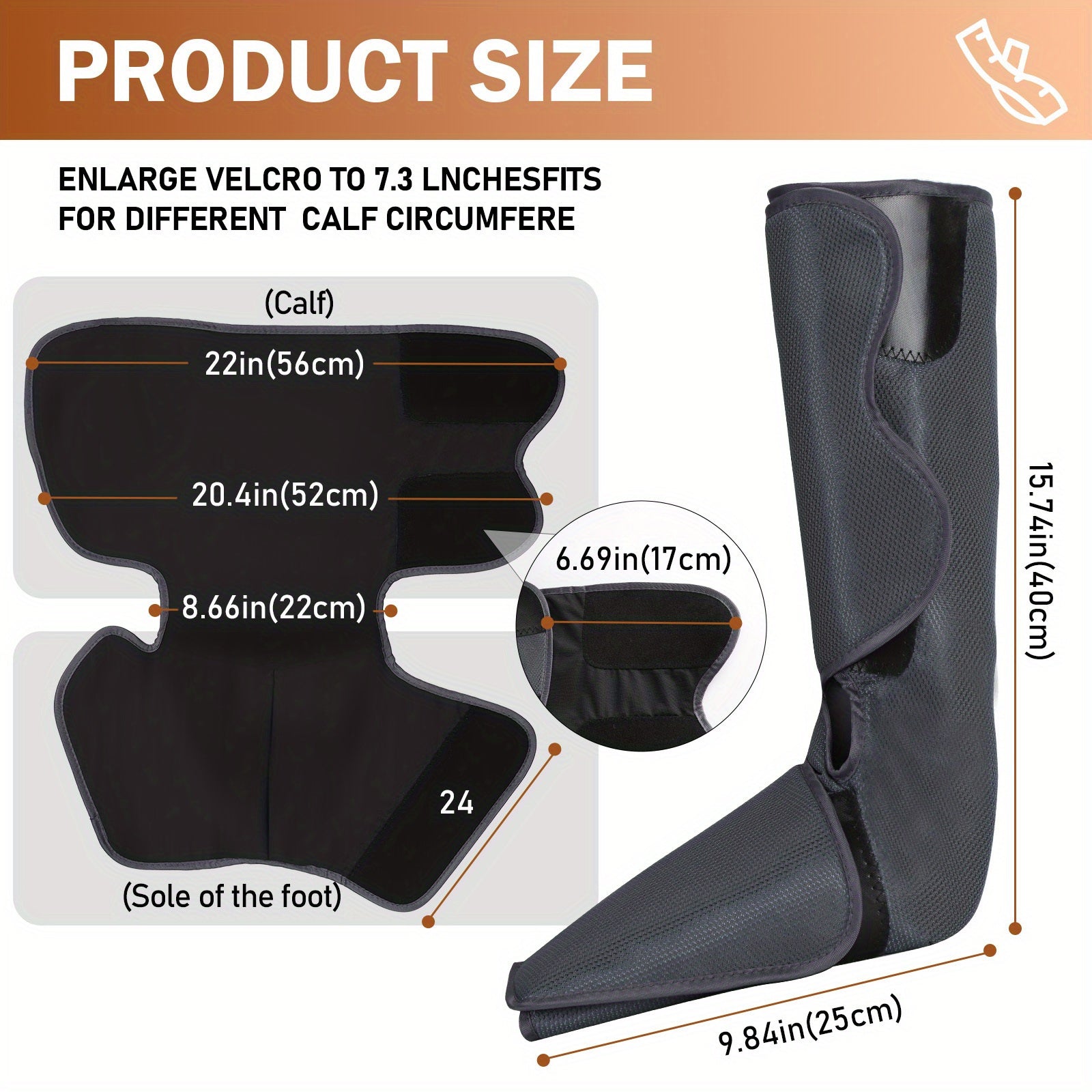 Two Sections Of The Leg Massager Gray - Relief For Body