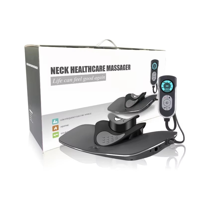 Electric Heat Therapy Massage Products Cervical Massager Traction Machine Pillow For Neck And Shoulder Massage - Relief For Body