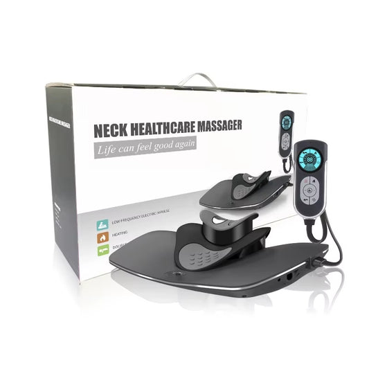 Electric Heat Therapy Massage Products Cervical Massager Traction Machine Pillow For Neck And Shoulder Massage - Relief For Body