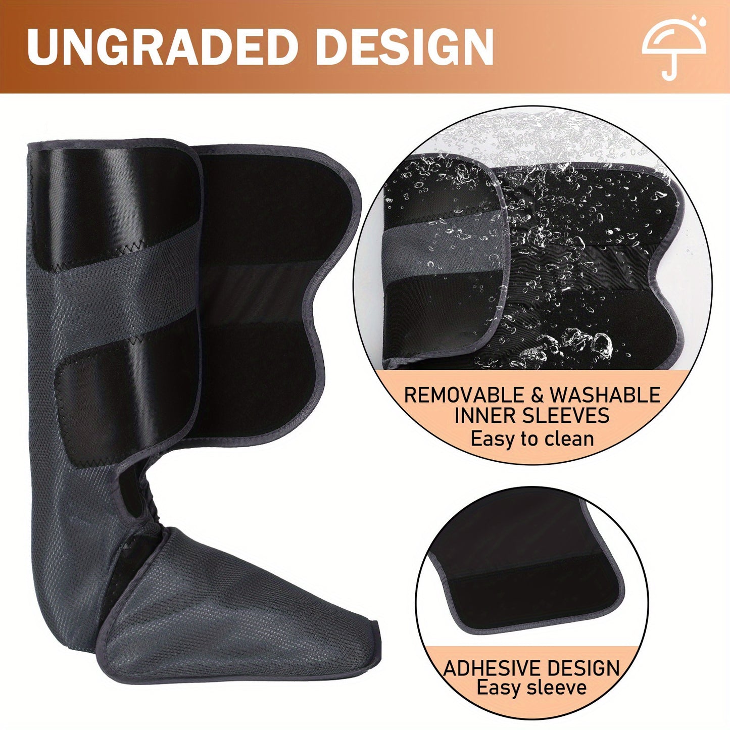 Two Sections Of The Leg Massager Gray - Relief For Body