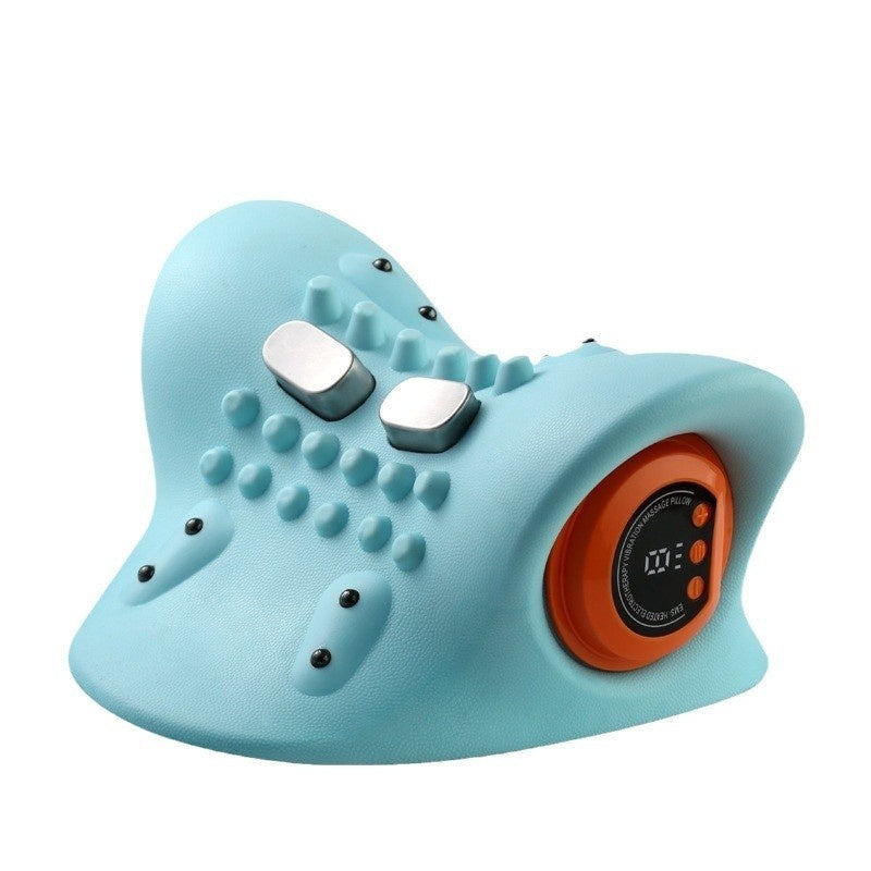 Vehicle-mounted portable multifunctional electric massage pillow