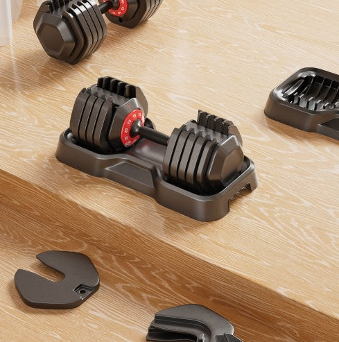 Adjustable 10-in-1 Dumbbell Set – 55LB Fast-Adjust Home Gym Equipment - Relief For Body