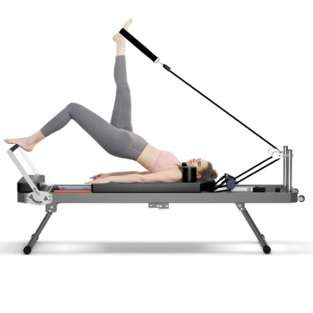 Pilates Core Bed, Foldable Home High Quality, Yoga Studio Same Commercial Fitness Equipment, Black - Relief For Body