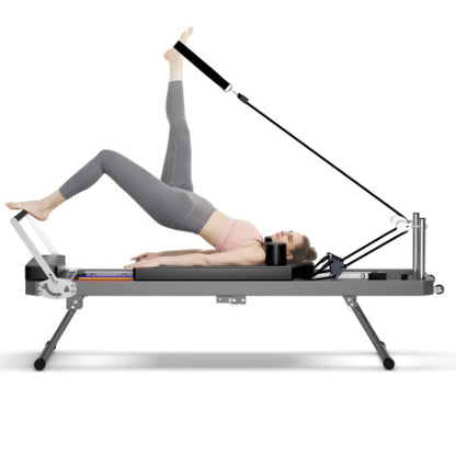 Pilates Core Bed, Foldable Home High Quality, Yoga Studio Same Commercial Fitness Equipment, Black - Relief For Body