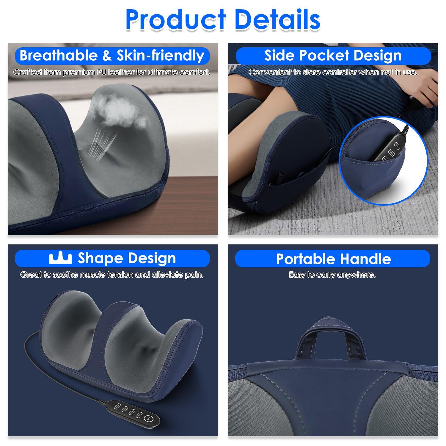 Shiatsu Foot Massager With Heat Foot Calf Thigh Arm Massager Machine With 3 Modes 3 Intensity Levels Gifts For Mom Dad Lover - Relief For Body