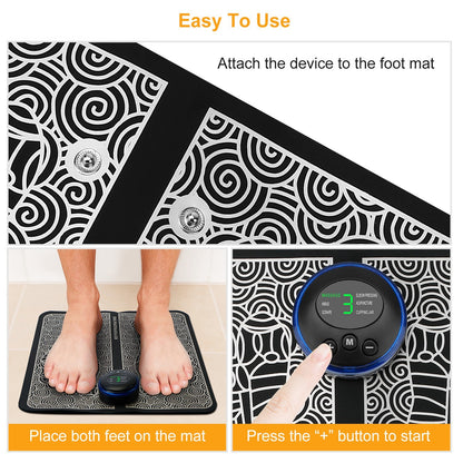 Foot Massage Pad Electric Stimulator Massager - Relief For Body