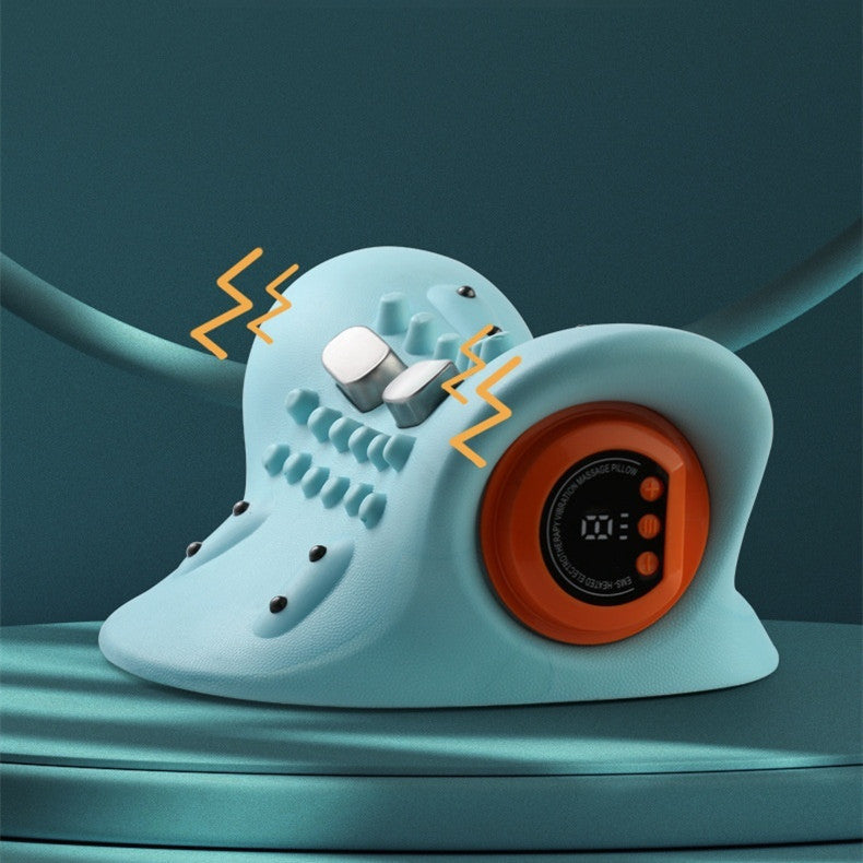 Vehicle-mounted portable multifunctional electric massage pillow