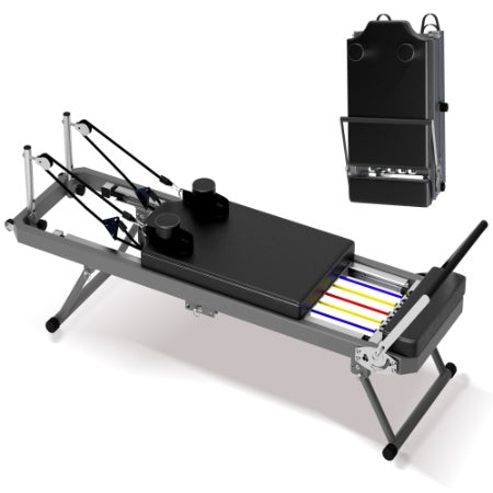 Pilates Core Bed, Foldable Home High Quality, Yoga Studio Same Commercial Fitness Equipment, Black - Relief For Body