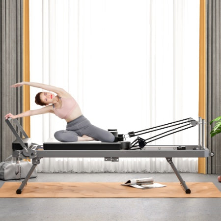 Pilates Core Bed, Foldable Home High Quality, Yoga Studio Same Commercial Fitness Equipment, Black - Relief For Body