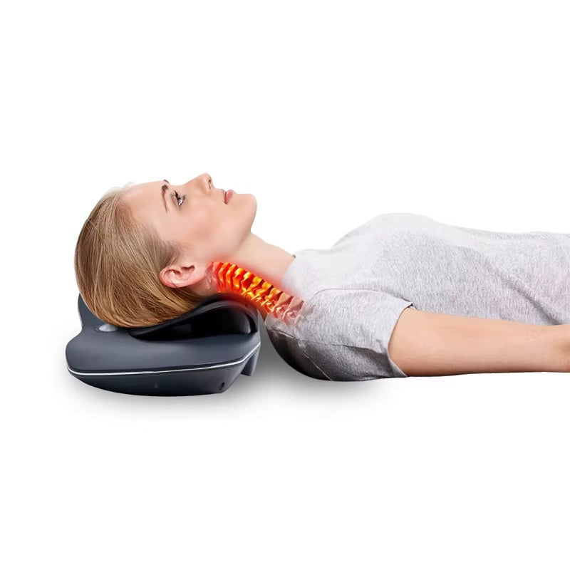 Electric Heat Therapy Massage Products Cervical Massager Traction Machine Pillow For Neck And Shoulder Massage - Relief For Body