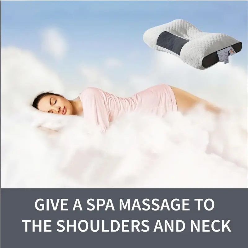 Orthopedic Contour Pillow For Neck Support - Adjustable Ergonomic Bone-Shaped Design With High-Quality - Relief For Body