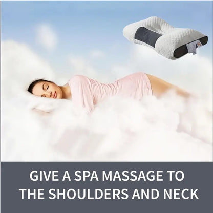 Orthopedic Contour Pillow For Neck Support - Adjustable Ergonomic Bone-Shaped Design With High-Quality - Relief For Body