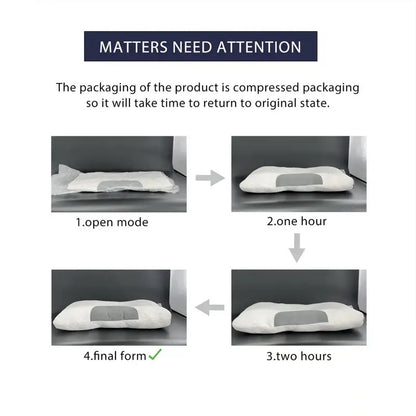 Orthopedic Contour Pillow For Neck Support - Adjustable Ergonomic Bone-Shaped Design With High-Quality - Relief For Body